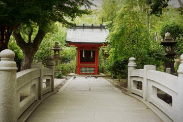 <p>Next to this bridge is a little pond full of Koi&nbsp;carps.&nbsp;</p>