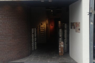 <p>The entrance to the brewery and the restaurant/bar</p>