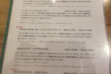 <p>The beer menu!!</p>