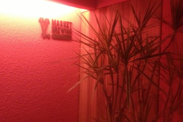 <p>Cool ambience at the entrance of the restaurant</p>