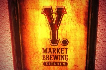 <p>This sign is at the stairway leading to the restaurant!</p>