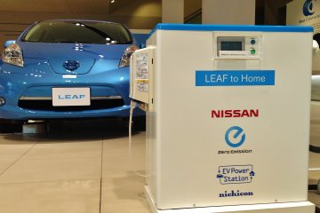 <p>The electric car in the news recently, the LEAF, was also on display&nbsp;along with the docking station for charging the car. Electric cars have somehow not yet convinced on a large scale, but I hope this becomes the norm, the&nbsp;sooner the better, bearing in mind the process of&nbsp;global warming.&nbsp;</p>