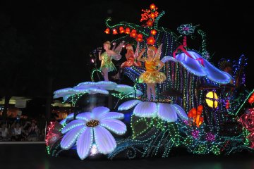 <p>Tokyo Disneyland's Electrical Parade:&nbsp;Tinkerbell&nbsp;&amp; Fairies from Peter Pan</p>