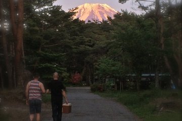 <p>A view of Mt. Fuji during sunset</p>