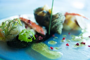 <p>French cuisine as part of lunch</p>