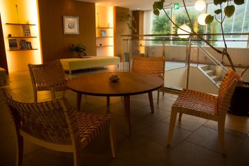 <p>Part of the gorgeous spa waiting room</p>