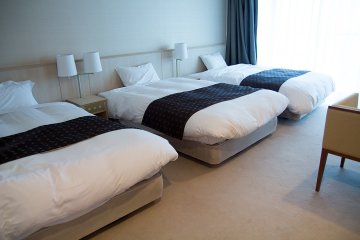 <p>Three singles in the suite</p>