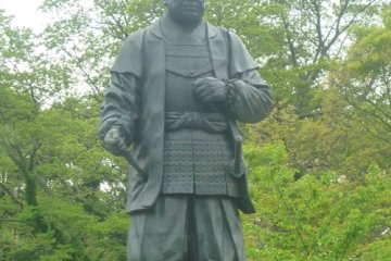 Tokugawa Ieyasu gazes over his castle grounds at Okazaki