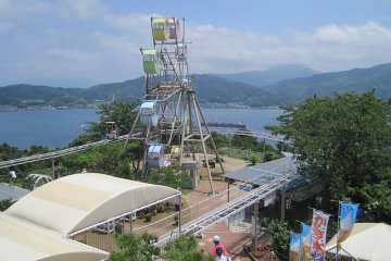 Ferris Wheel and Clifftop Roller Coaster
