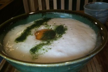 Yamakake Soba (egg and yam)