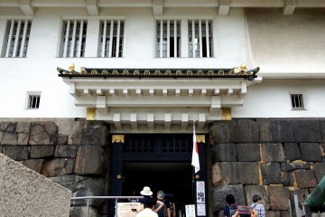 Ada antrian panjang di pintu masuk di sisi kiri, tetapi sisi kanan hampir kosong. Garis kiri membawa Anda ke lift yang lurus ke atas ke lantai 8, tetapi di kanan tunjukkan Anda langsung ke 'tangga'!
