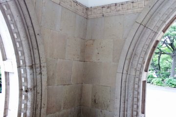 <p>Massive tiles and marble stones are used</p>