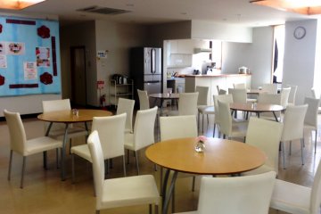 <p>A modern and inviting cafe area</p>