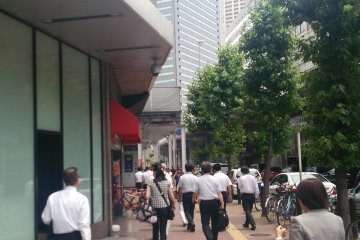 <p>When you go to the other side and turn right, you will take in this scene. Continue to walk straight</p>