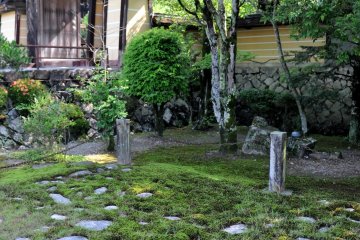 <p>Just in front of the temple are remnants of ancient Japanese civilization.</p>