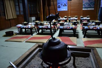 The elaborate arrangement for dinner