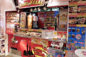 <p>Kebab can be bought for those who aren't too sure about trying Japanese food</p>