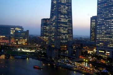 <p>View of impressive Landmark Tower, Japan's tallest building</p>
