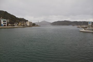 <p>The large natural harbor of Yobuko</p>