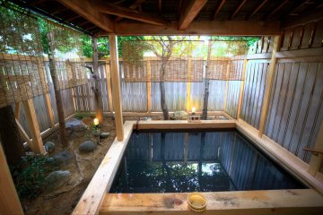 One of the outdoor onsen