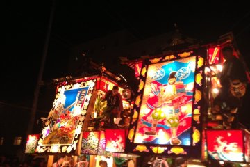 Each "dashi" has intricate designs involving local history