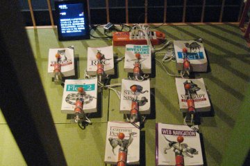 Music made from hydraulic pumps and books
