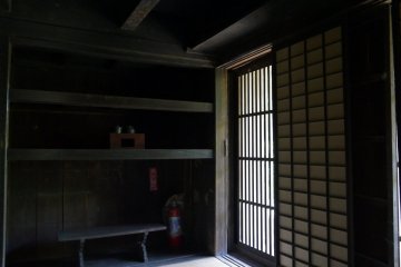 <p>The interior is rather dark</p>