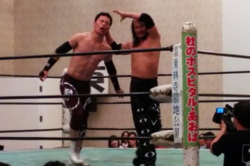<p>Head smash to the exposed turnbuckle coming up!</p>