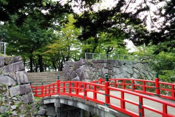 <p>Cross the bridge to where the main castle citadel once stood</p>