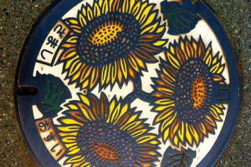 Manhole Depicting the City Flower