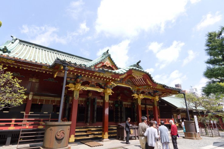 <p>Main shrine building</p>