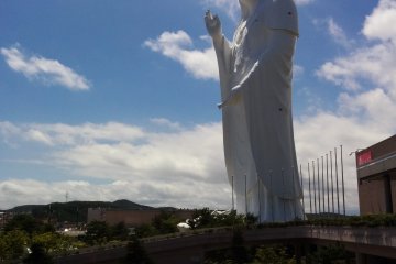 The Massive Sendai Daikannon Statue