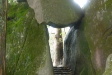 One of the rock formations on the descent