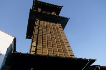 <p>The tower stands three stories tall</p>