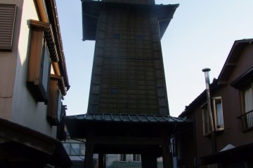 <p>Walk beneath the tower to access the small and quaint Yakushi Shrine</p>