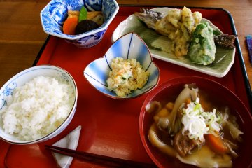 Delicious food from the Yū Wa restaurant