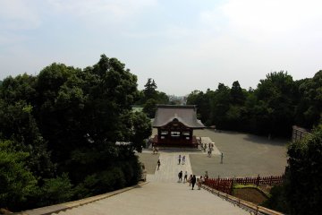 <p>This is what you'd see from being at the top of the shrine and looking down at the horizon.&nbsp;</p>