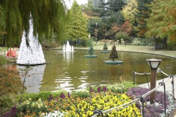 The beautiful grounds of Ran No Yakata