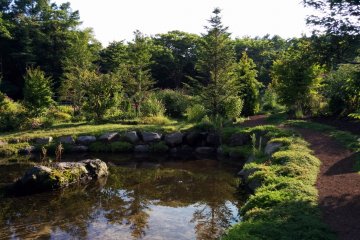 <p>Different areas of the gardens include different settings</p>