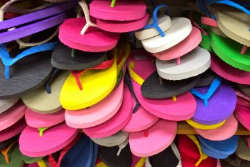 <p>All beach sandals are designed in Japan, produced overseas and stamped with the Genbei logo.</p>