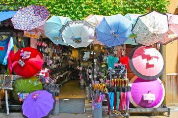 <p>Parasols or umbrellas will come in handy no matter where one lives. Choose from Anti-UV or a standard umbrella shade printed with radiant designs.</p>