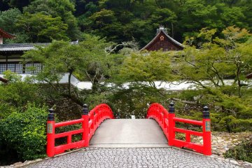 <p>Within the compound of a temple</p>