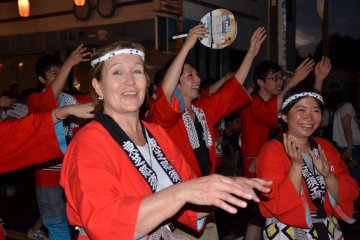 <p>Not very graceful, or in synch, but lots of fun anyway</p>
