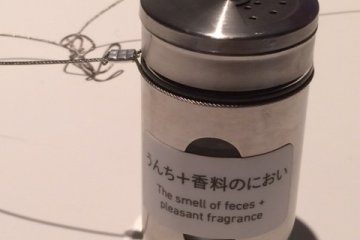 The smell of feces mixed with pleasant fragrances