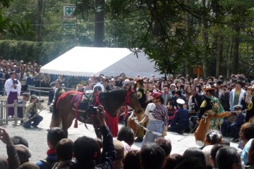 Yabusame procession and demonstration