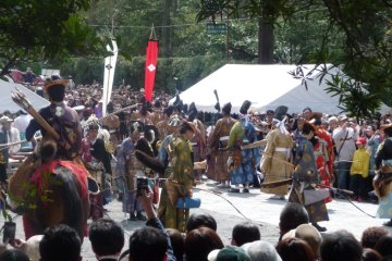 Yabusame procession and demonstration