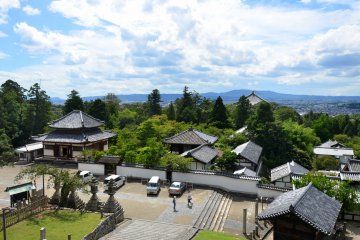 A view from the balcony of Nigatsu-do Hall