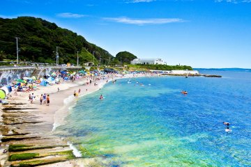 <p>The main stretch of beach near &lsquo;Tatara-hama&rsquo; (たたら浜)</p>