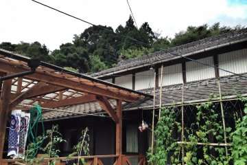 <p>Work station in a traditional Japanese farmhouse</p>