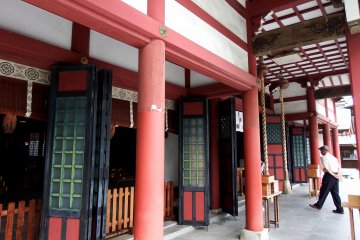 <p>Closer look at the prayer hall</p>